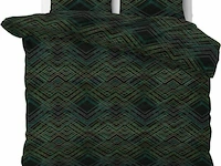Dekbed overtrek authentic triangle groen 240x200cm - afbeelding 1 van  5