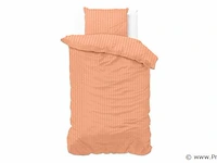 Dekbed overtrek dallas pastel oranje 140 x 220cm - afbeelding 1 van  3