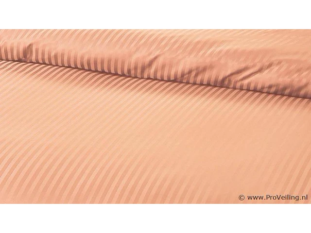 Dekbed overtrek dallas pastel oranje 140 x 220cm - afbeelding 3 van  3