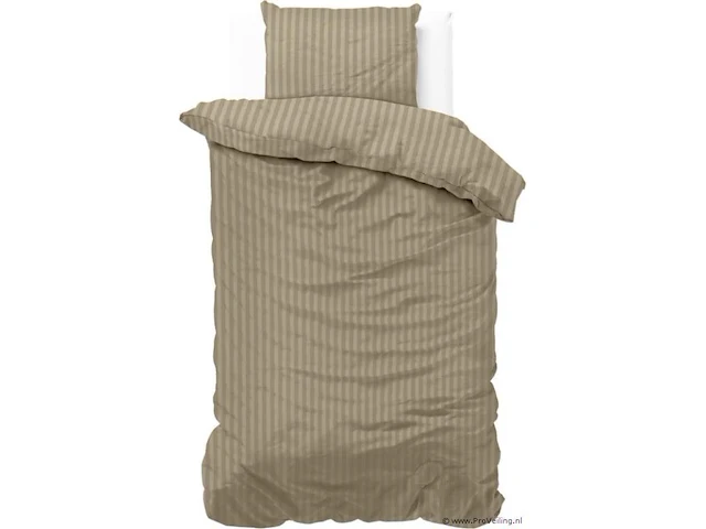 Dekbed overtrek dallas taupe 140 x 220cm - afbeelding 1 van  3