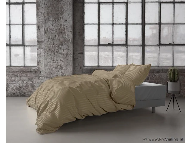 Dekbed overtrek dallas taupe 140 x 220cm - afbeelding 3 van  3