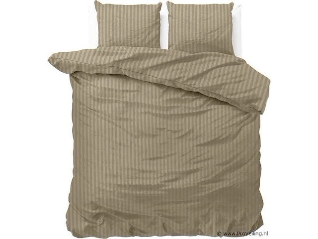 Dekbed overtrek dallas taupe 200 x 220cm - afbeelding 1 van  3