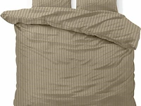 Dekbed overtrek dallas taupe 200 x 220cm - afbeelding 1 van  3