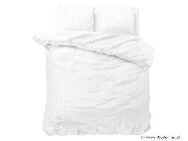 Dekbed overtrek dallas wit 140 x 220cm - afbeelding 1 van  3