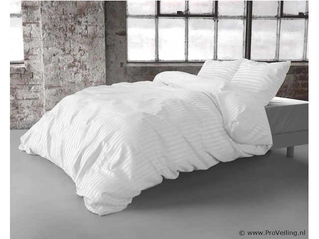 Dekbed overtrek dallas wit 140 x 220cm - afbeelding 2 van  3
