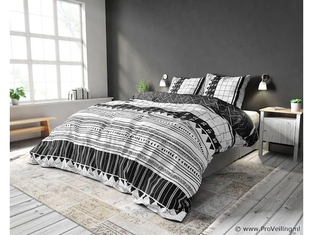 Dekbed overtrek lulian artic stripes 240 x 220cm - afbeelding 4 van  5