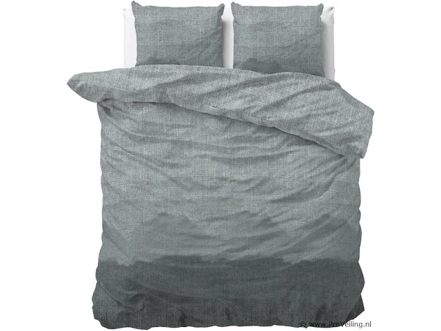 Dekbed overtrek lulian zeeblauw 240 x 220cm - afbeelding 1 van  5