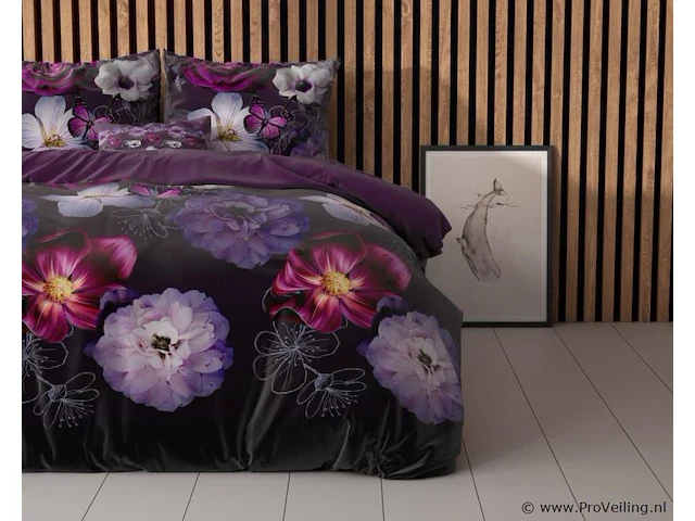 Dekbed overtrek magic flower paars 200 x 220cm - afbeelding 2 van  5