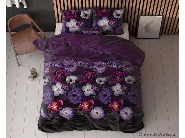 Dekbed overtrek magic flower paars 200 x 220cm - afbeelding 5 van  5