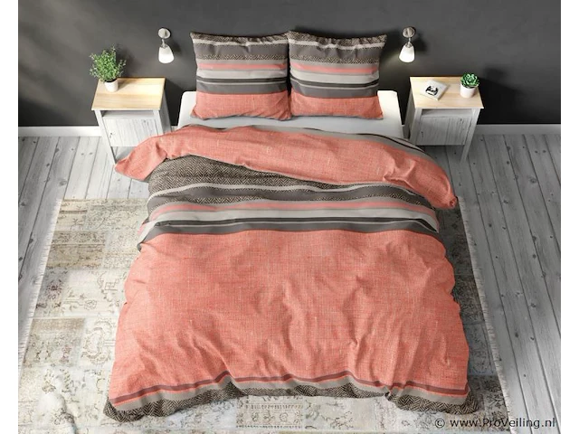Dekbed overtrek sonta oranje 200 x 220cm - afbeelding 4 van  5