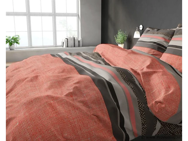 Dekbed overtrek sonta oranje 200 x 220cm - afbeelding 5 van  5