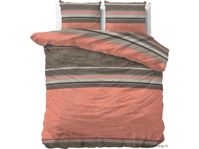Dekbed overtrek sonta oranje 240 x 220cm - afbeelding 1 van  5
