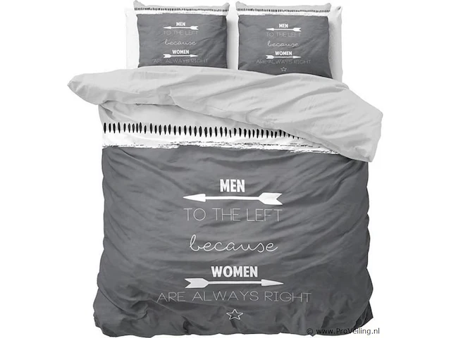 Dekbed overtrek women/men 240 x 220cm - afbeelding 1 van  5