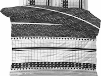Dekbedovertrek artic stripe wit 240 x 220 cm - afbeelding 1 van  4