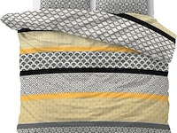 Dekbedovertrek chezka grijs 200x220cm - afbeelding 1 van  4