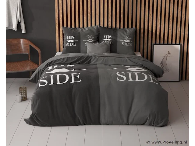 Dekbedovertrek his and her side 200x200cm - afbeelding 2 van  5