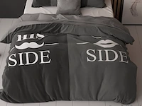 Dekbedovertrek his and her side 200x200cm - afbeelding 5 van  5