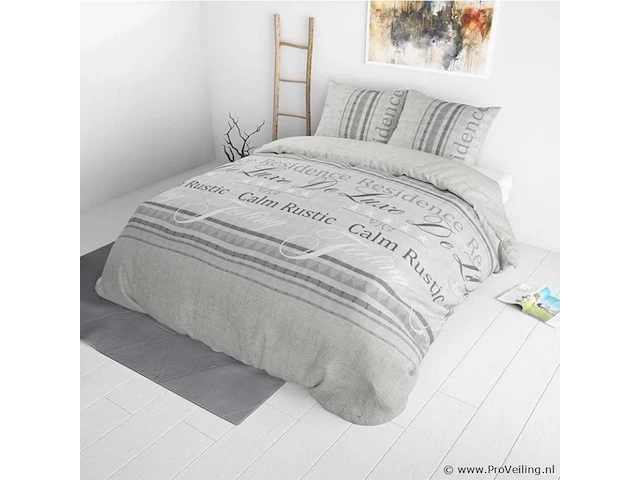 Dekbedovertrek recidence grijs 200x220cm - afbeelding 6 van  6