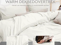 Dekbedovertrek teddy 200 x 220cm wit - afbeelding 4 van  6
