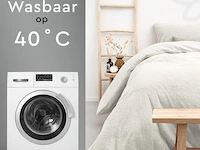 Dekbedovertrek teddy 200 x 220cm wit - afbeelding 5 van  6