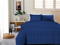 Dekbedovertrekken melbourne royal blue 240x220cm - afbeelding 1 van  2