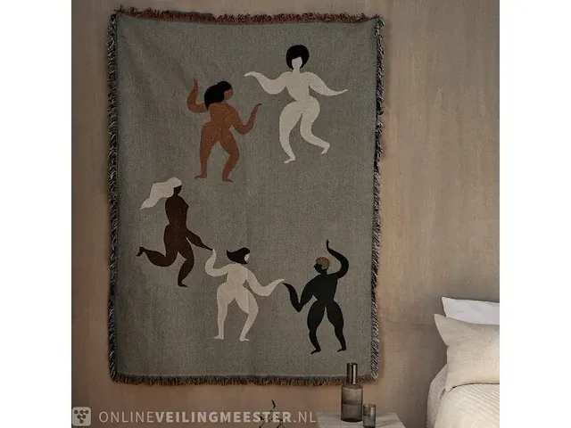 Deken ferm living, free tapestry blanket - afbeelding 3 van  4