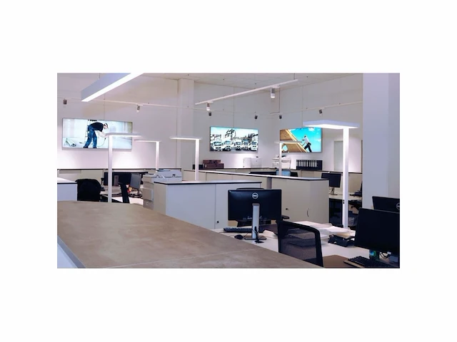 Deko light 343034 led kantoor vloerlamp grijs/zilver - afbeelding 2 van  4