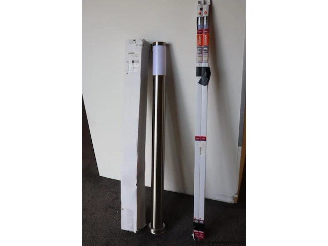 Deko light staande lamp nova buitenlamp, 220-240v ac / 50-60hz, e27, 40w, roestvrij staal, met bewegingsmelder type 730032 - afbeelding 1 van  9