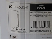 Deko light staande lamp nova buitenlamp, 220-240v ac / 50-60hz, e27, 40w, roestvrij staal, met bewegingsmelder type 730032 - afbeelding 2 van  9