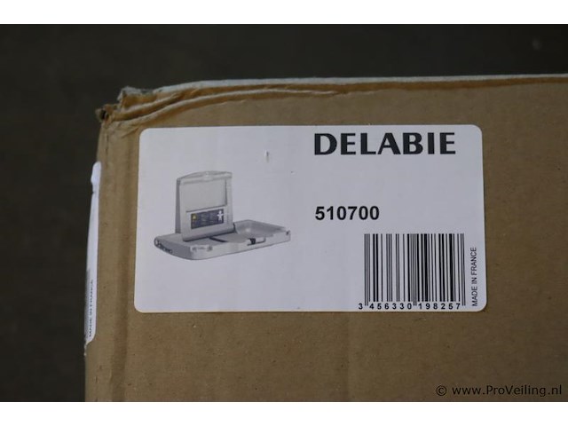 Delabie baby-verschoontafel | type 510700 | nieuw in doos - afbeelding 2 van  3