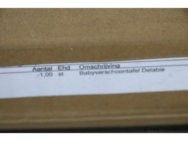Delabie baby-verschoontafel | type 510700 | nieuw in doos - afbeelding 3 van  3