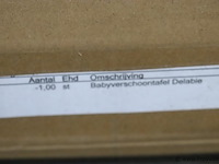 Delabie baby-verschoontafel | type 510700 | nieuw in doos - afbeelding 3 van  3