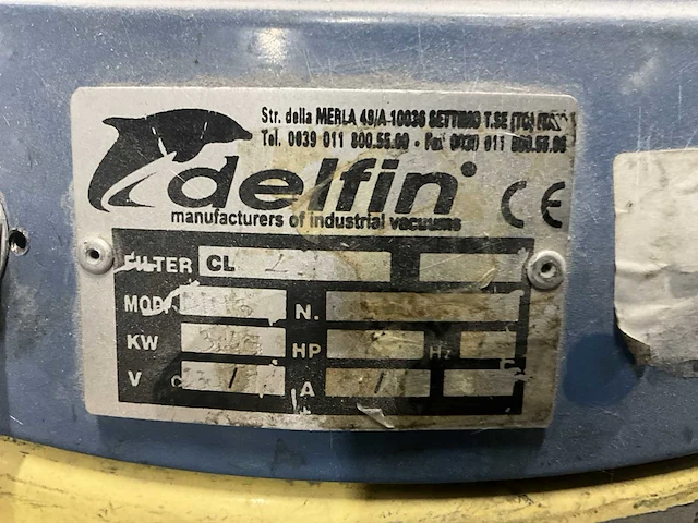 Delfin dim3 industriële stofzuiger - afbeelding 5 van  6