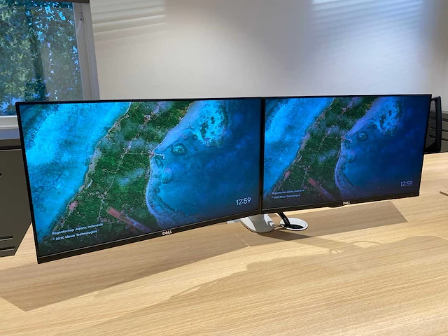 Dell - 23" dubbele monitoren met ergonomische arm (hdmi, dp, vga, usb) - afbeelding 2 van  21