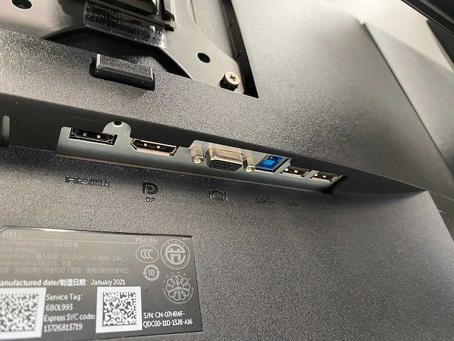 Dell - 24" monitoren op monitorarm - hdmi, dp, vga - afbeelding 10 van  26