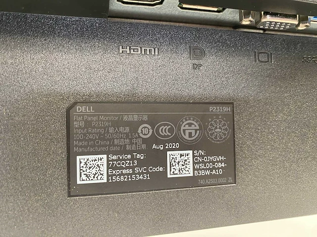 Dell - 24" monitoren op monitorarm - hdmi, dp, vga - afbeelding 11 van  26