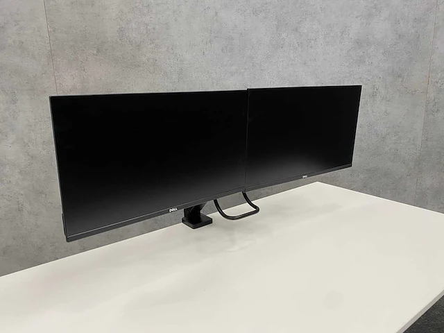 Dell - 24" monitoren op monitorarm - hdmi, dp, vga - afbeelding 1 van  26
