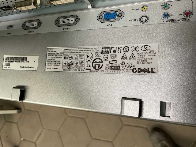 Dell 2408wfpb monitor - afbeelding 3 van  4