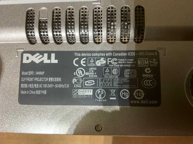 Dell 3400mp projector - afbeelding 6 van  8