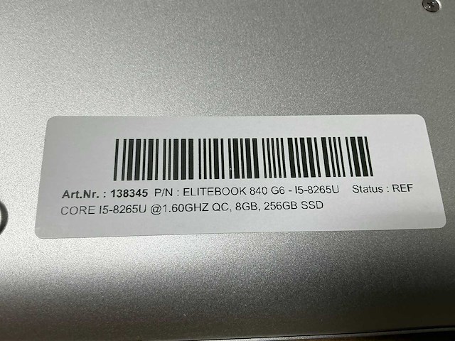 Dell elitebook 840 g6 - i5-8265u laptop - afbeelding 4 van  5