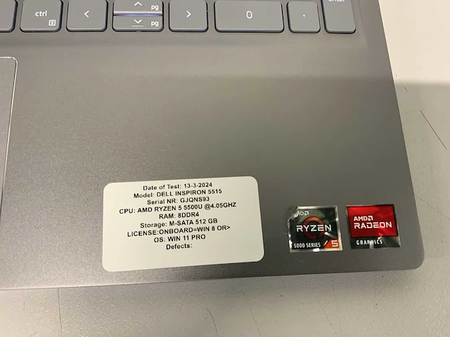 Dell inspiron 5515 (amd ryzen 5) laptop - afbeelding 4 van  8