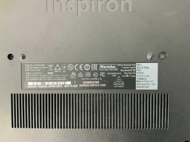 Dell inspiron 5767 laptop - afbeelding 4 van  4
