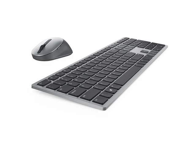 Dell km7321w toetsenbord inclusief muis kantoor rfdraadloos + bluetooth qwertz duits grijs, titanium - afbeelding 1 van  5