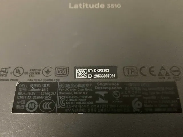 Dell latitude 3510 laptop - afbeelding 7 van  7