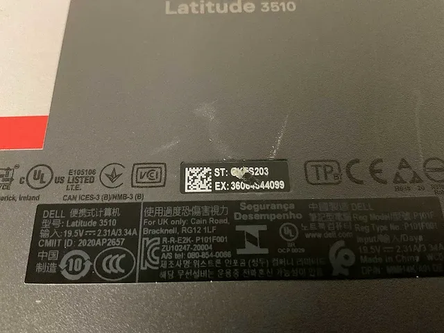 Dell latitude 3510 laptop - afbeelding 7 van  7