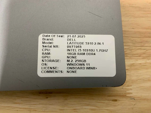 Dell latitude 5310 2-in-1 laptop (2x) - afbeelding 2 van  10