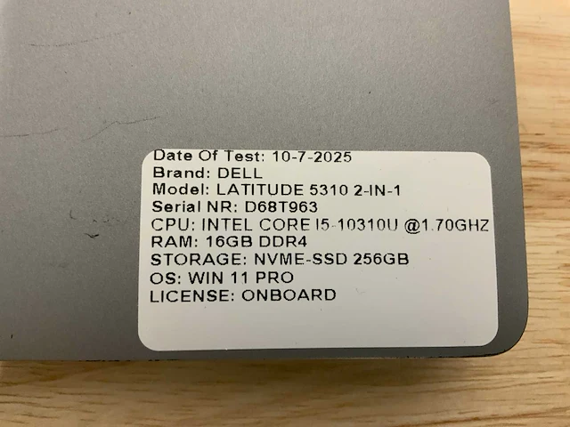 Dell latitude 5310 2-in-1 laptop - afbeelding 8 van  8