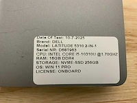Dell latitude 5310 2-in-1 laptop - afbeelding 8 van  8