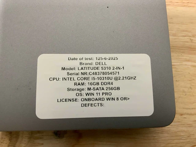 Dell latitude 5310 laptop - afbeelding 7 van  7