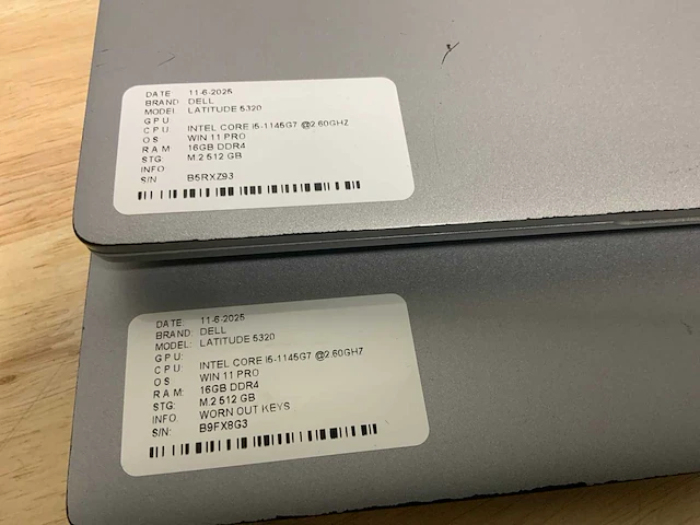 Dell latitude 5320 laptop (2x) - afbeelding 8 van  8